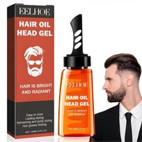 Hair Styling Gel for Men, 2-in-1 Hair Wax Gel with Comb, Hair Gel Men's Hair Wax Men, Hair Styling Gel for Modelling Hair and Natural Styling of Hair, 1pc