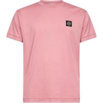Stone Island Ss26 Round Neck Slim Fit Solid Color Short Sleeve T-Shirt Men Tops L1S152100027S0013V008G L pink