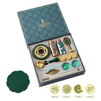 Wax Seal Stamp Kit with Sealing Wax Beads and Accessories for Envelope Decoration and Letter Sealing Classic Style One Size