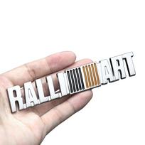 Car Decor 3D Metal RALLIART Logo Front Grill Emblem Sticker For Lancer Competition Outlander ASX Rear Trunk Decals 1PC for RALLIART
