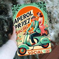 Metal Sign Aperol Spritz Vintage Bar Wall Decor Retro Cocktail Tin Poster 20x30cm
