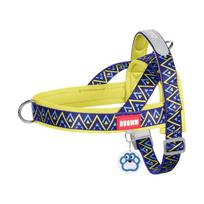No Pull Step in Dog Harness with Soft Padded Adjustable Reflective Quick Fit Fashion Printed Pet Harness Arnés Perro Mediano (Blue,S) mėlyna