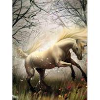 Deimantiniai siuvinėjimai Anmial Siuvinėjimas kryželiu „pasidaryk pats“ deimantinis tapyba „Horse“ namų dekoravimas 20X30CM gray