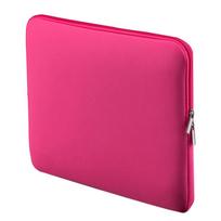 Užtrauktuku su minkštomis rankovėmis dėklas, skirtas 15–15,6 colio, skirtas „MacBook Pro Retina Ultrabook“ nešiojamam nešiojamajam nešiojamajam kompiuteriui. pink rožinė