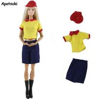 1 Set Doll Clothes Waitress Cosplay Costume For Barbie Doll Clothes Outfits 1/6 Doll Accessories For Barbie Doll Accessories Kid įvairiaspalvis