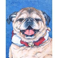 New 5D DIY Diamond Painting Oil Painting Dog Diamond Embroidery Rhinestones Crafts Full Round Drill Home Decor Art Gift Full Round 15x20CM white