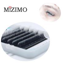 MIZIMO mišrios spalvos vienkartinės dirbtinės blakstienos, natūralus priauginimas, akių makiažas, dramatiškos blakstienos. 0.07mm--D--15mm gray