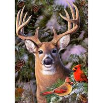5D DIY full Round diamond painting animal deer cross stitch kit diamond embroidery rhinestone art picture home decoration Full Round 20x30CM gray