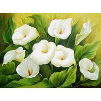 5D DIY Diamond Painting Flower Full Round Drill Diamond Embroidery Cross Stitch Kit Rhinestone Mosaic Home Decor Wall Art Gift Full Round 20x30CM yellow