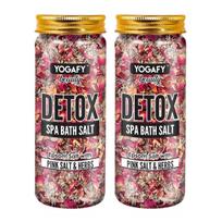 Detox vonios ir SPA druska (2 x 250 g), Detox SPA vonios druskos rinkinys, YOGAFY