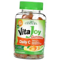 Kramtomas vitaminas C, VitaJoy Daily C Gummies, 21st Century 60 veg. tablečių Citrusas (36440082) 60vtab Citrus