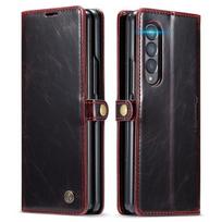 Skirtas Samsung Galaxy Z Fold 4 5g retro piniginės odinis dėklas, prabangus magnetinių kortelių laikiklis, universalus apsauginis piniginės dangtelis For Galaxy Z Fold 4