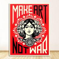 Taikos sienos meno nuotraukos gyvenamajam kambariui HD spausdinimo drobė, aliejiniai paveikslai Namų dekoras Miegamojo plakatai 1 vnt. Įžymūs Artowkrs Pakluskite 21cm×30cm NoFrame