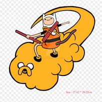 Finn Goku Finn The Human Goku Iron on Heat Transfer Printing Vinyl Patches Sticker for Clothes DIY Appliques Washable Patches