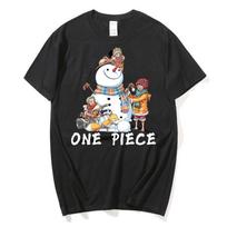 Anime ONE PIECE Luffy Harajuku marškinėliai Vyriški Kawaii Manga Graphic Summer marškinėliai Oversized trumpomis rankovėmis Animaciniai medvilniniai marškinėliai Unisex Streetwear XXL white