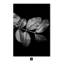 Juoda Balta Augalų Lapų Tekstūra Sienų Meno Plakatas Moderni Moteris Laiptai Citatos Paveikslas Drobės Atspaudas Tapyba Svetainės Dekoravimas A4 21x30cm No Frame gray