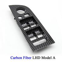 LHD RHD Car Carbon Fiber Armrest Window Lift Switch Panel Outer Cover Replacement For BMW 3 Series E90 E91 316 318 320 325 LHD Model A