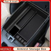 Car Central Armrest Storage Box for Nissan X-trail Xtrail T32 Rogue 2014- Stowing Glove Case Tray Container