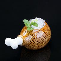 365ml Vištienos šlaunelės formos TIKI puodelis Keraminis kokteilių stiklas Havajų baro vakarėlio vyno taurė Prašmatnus ledų indelis Smoothie puodelis Dropshipping Drumstick Tiki Mug 365ml