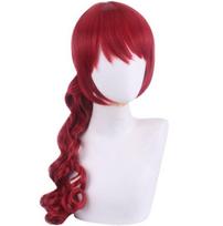 60CM Game Persona 5 Yoshizawa Kasumi Red Wig Cosplay Costume Heat Resistant Synthetic Hair Women Party Role Play Wigs 60-65CM ruda