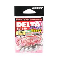 Decoy SV-51H Jig Head Delta Magic Heavy Size 3 , 1/8 oz (2791) black