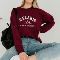 Velaris City of Starlight Sweatshirt Sarah J Maas Sweatshirts Night Court Unisex Sweatshirt Bookish Gift Women Graphic Hoodies S bordinė