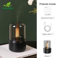 Led Ambient Light Filament Air Humidifier 120ml Usb C Aromatherapy Essential Oil Aroma Diffuser For Home Bedroom As Gift White use 8-12 hours gray