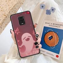 Movil Smartphone Case for Xiaomi Redmi Note 9S 9 8 10 Pro Black Soft 9T 9C 9A Stylish Silicon Telefon Cover Genshin Impact Lcon Redmi Note 10 black