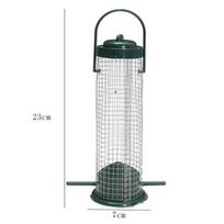 Outdoor Bird Feeder Plastic Grid Bird Feeder Three-dimensional Bird Feeder Bird Supplies 1pcs žalia