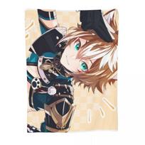 Gorou Genshin Impact Game Blanket Fleece Autumn/Winter Breathable Super Soft Throw Blankets for Bedding Office Plush Thin Quilt 75x100cm 30x40inch brown