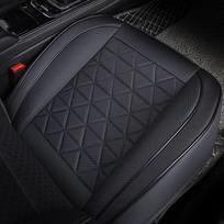 PU odinis automobilio sėdynės užvalkalas, apsaugantis nuo vandens, 3D apvyniotas priekinės sėdynės pagalvėlė, vidinis sėdynės kilimėlis, automobiliniai priedai NAUJIENA juoda