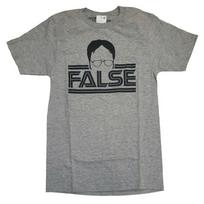 The Office False Dwight Gray Graphic Unisex T-shirt S gray