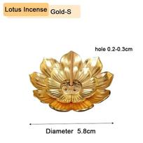 Lydinio smilkalų lazdelės laikiklio lėkštė Budizmo lotoso smilkalų bronzos Nasturtium smilkalų degiklis namų apdaila S