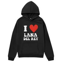 Lana Del Rey Megztiniai Hip Hop Mados Anime Megztiniai Kawaii Kasdieniai Unisexga Animaciniai rūbai Unisex/moteriški Mieli megztiniai ilgomis rankovėmis L black
