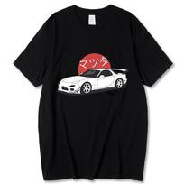 Harajuku Initial D marškinėliai Oversize Unisex marškinėliai Vasaros unisex Hip Hop Juokingi GTR Vaporwave JDM Car Printed Marškinėliai Laisvalaikiai Unisex Tops L