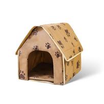 Pet Small Kennel, Dog House, Cat Kennel, Small Paw Graphic Foldable Pet Nest, Puppy Dog Cat House, Pet Kennel ruda