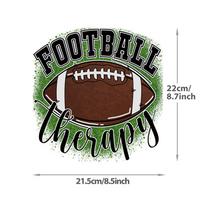 American Footballiron-On Transfers Thermal Press Parches Ropa T-Shirt Hoodies Hat Heat Transfer Diy Clothes Stickers Patches black