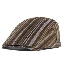 Four Seasons Berets Hats For Women And Men Unisex Newsboy Caps Cotton 55-60cm Color Stripes Printing Texture Personality
