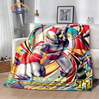 Ultra Herojai Zeta Herojaus Kelias vilnonis pledas Jindian animacinis personažas Ultramanas madingas Nešiojamas flanelinis šiltas kempingas 75x90cm gray