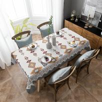 Tribal Totem Boho Stalo Danga Šventinė Dekoro Vandeniui Atspari Stačiakampė Stalo Danga Vestuvių Dekoro Stalo Dangalas 4pcs 33x48 Table mat gray