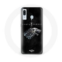 Case - maniacase - Samsung Galaxy A40 - Game of Thrones - House Stark - Soft juoda