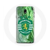 Case - Maniacase - Samsung Galaxy J7 2017 - Soft - Protective - SCP Sporting Portugal Pattern juoda