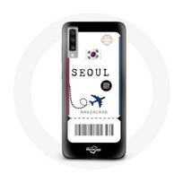 Coque pour Samsung Galaxy A70 Billet d'avion Seoul Corée du Sud