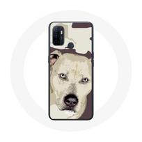 Coque Oppo A53 Chien de Pitbull Blanc balta