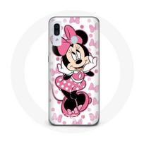 Coque pour Samsung Galaxy A20 Minnie Mouse Dessin animé mignon rose