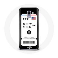 Coque pour Samsung Galaxy A6 2018 Billet d'avion new york