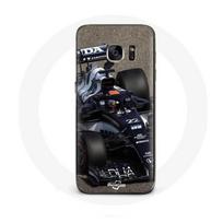 Coque pour Samsung Galaxy S6 Formule 1 Yuki Tsunoda pilote automobile de F1 Bleu