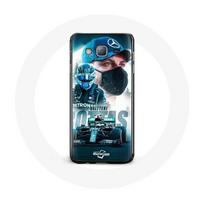 Coque pour samsung galaxy J7 2016 Formule 1 Valtteri Bottas Pilote de F1 Noir