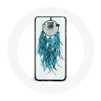Coque pour Samsung Galaxy J7 Attrape Rêve Bleu Fond Blanc