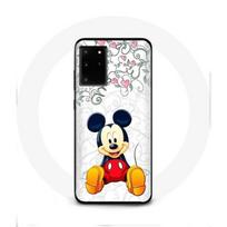 Coque pour Samsung Galaxy S11 Plus Mickey Mouse Fleurs Cœurs